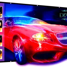 Dev Lite Premium 79 Inch Projector Screen,4K HD 16:9 Portable Video Screen Foldable Anti-Crease Indoor Outdoor Screen for Home, Office, Classroom Screen (6.5FTX3.5FT) Projector Screen (Width 200 cm x 106 cm Height) Projector Screen (Width 200 cm x 106 cm Height)-10