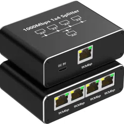Zorbes USB C Ethernet Splitter 4 Port High Speed LAN Adapter Wired Ethernet Lan Adapter compatible with Mac, Ubuntu, Windows-26