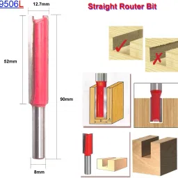 1 Pcs Double Blade Wood Working Straight Router Bit 9506 Pro Rotary Bit Set-13