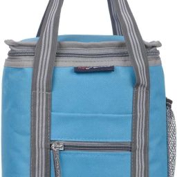 office tiffin bag for all men women boys & girls stylish lunchbag handbag Sky Blue Grey (3008) Waterproof Lunch Bag-image-67