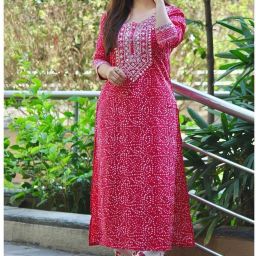 SARAALI Printed Kurta, Trouser/Pant & Dupatta Set-image-8