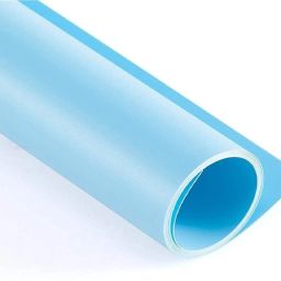 Royalkart PVC Photography Backdrop Paper Background, Photography Accessories, Washable, Anti-Wrinkle, Dust Resistant for Food, Jewellery, Cosmetic, Product Photography, 70 cm x 140 cm, Blue Reflector-image-67