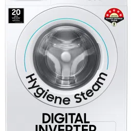 7 kg 5 Star, Inverter, Hygiene Steam Diamond Drum Fully Automatic Front Load with In-built Heater White-14