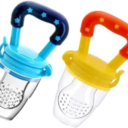 Food/Fruit Nibbler with Extra Mesh, Soft Pacifier/Feeder, Teether For Baby Feeder-image-9