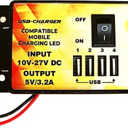 10/27 volt input DC mobile charger 4 USB output 5v 3.2 amp fast charger 3.2 A Bike Mobile Charger-image-58