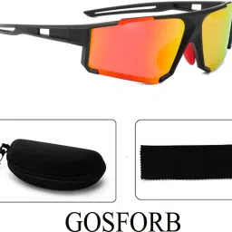 gosforb UV Protection, Mirrored Rectangular Sunglasses (Free Size) image 3