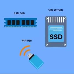tech- assemblers Assembled Core i3 (8 GB DDR3/512 GB SSD/19 Inch Screen/Keyboard, Mouse, WiFi, Windows 11 Pro) with MS Office Trail Versions (Color:Black) image 2