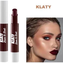 Non Transfer,12Hrs.Stay waterproof Matte Crayon (Dark Maroon) Lipstick 71-image-57