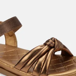 Marc Loire Textured Open Toe Flats image 3