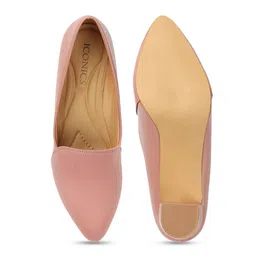 ICONICS Pointed Toe Block Heel Pumps image 4