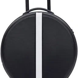 Small Cabin Suitcase (56 cm) 4 Wheels - Round Row Hard Shell Children's ABS Travel Trolley Bag Suitcase With Lock 4 Double Spinner Wheels Carry On Cabin Luggage For Kids Women - Black-image-58