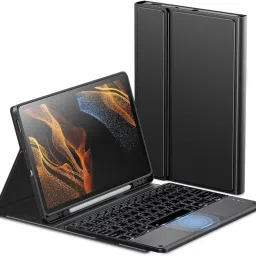 TECPHILE X200T Keyboard Case Cover for Tab A8 10.5" Touchpad, RGB Backlit Bluetooth Handheld Tablet Keyboard Compatible with Desktop, Laptop, Mac multimedia_keys,X200T-8