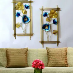 craft tree Iron Floral Metal Wall Art Set of 2-picture-23