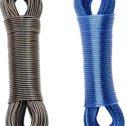 Heavy Duty Wet Cloth Laundry Rope PVC Coated Metal Cloth Drying 20 Meter Wire Multicolor-28