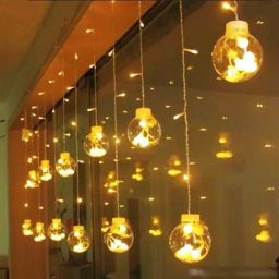138 LEDs 0.22 m Yellow Steady Bulb Rice Lights-10