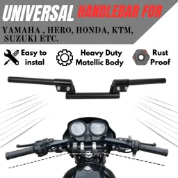 3 Piece Universal Handle Bar For Universal Bikes Yamaha,Hero,KTM,Suzuki All Bike Handle Bar-image-58