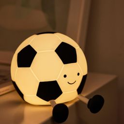 gknex Football Shaped Night Light with Legs & Smile Face Soft LED Bedside Lamp Night Lamp-picture-30