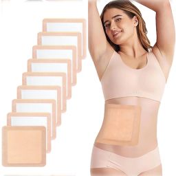 10Pcs Castor Oil Patch Stickers Self Adhesive Absorbent Flannel Pain Relief Wrap Films Medical Dressing-image-82
