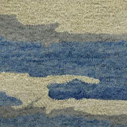 saraswatii global Navy Blue & Cream Abstract Hand-Tufted Woolen Carpets image 4