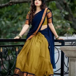Solid Semi Stitched Lehenga Choli-image-33