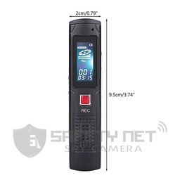 safety net SAFETYNET Digital Voice Recorder 8GB Sound Audio Recorder Pen Mini Audio Recorder with USB Charging, MP3 Player/AB Repeat, Voice Recorder for Lectures, Meetings, Interviews, Teaching image 3