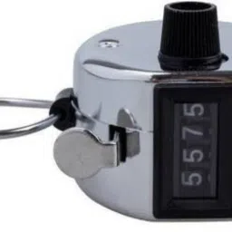 letnix Hand Tally Counter 4 Digit Counting Machine (Steel) Tally Counter (Silver Pack of 1) Digital Tally Counter image 3