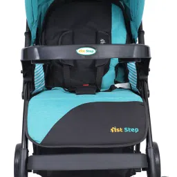 1st step Grande Pro Stroller With 5 Point Safety Harness And Reversible Handlebar Pram image 5