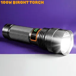 X96 Portable LED Torch with Long Range Beam and Rechargeable Battery Torch-picture-12