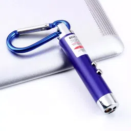 GLARIXA 3 In 1 Multifunction Laser Light Pointer Uv Led Torch Flashlight with Keychain image 3