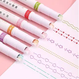 Linear Roller Curve Highlighter Pens Set-15