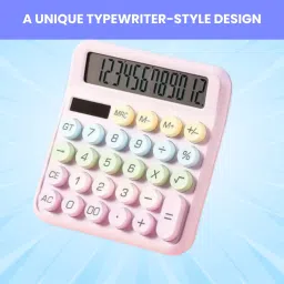 Desktop Calculator, 12-Digit Large LCD and Large Buttons for Office, Homes R157 Basic Calculator-36