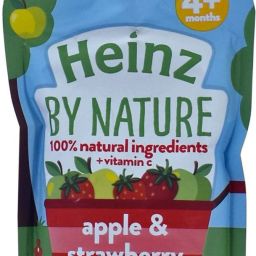By Nature Apple & Strawberry Puree - 100g (Pack of 2) Baby Snacks 200 g-image-0