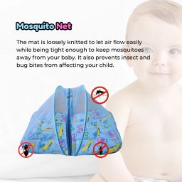 hooper Cotton Infants Washable New born Baby bedding set With Mosquito Net Medium Size Mosquito Net image 3