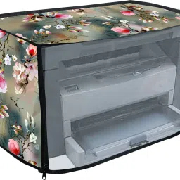 Shiv Traders Multi flower Waterproof Printer Cover HP M1005 Design_1 Printer Cover-image-9