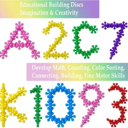 pulsbery Plastic Different Variants (Star Links) For Kids,Multi color,100 Piece image 2