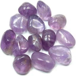 Natural Amethyst Tumble Crystals / Stones for Reiki Healing and Vastu Correction and Increase Creativity 50 Grams Tumble Stone Regular Rectangular Crystal Stone-image-68