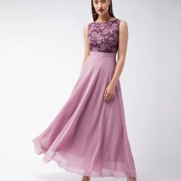 Women Gown Brown Maxi/Full Length Dress-image-75