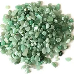 Green Aventurine Crystal Chips (100gm) Natural Gemstone for Home Decor Regular Asymmetrical Crystal Pebbles-46