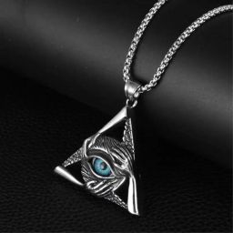 Pendant for Men Evil Eye Dragon Black Silver chain for men Boys Silver Brass, Stainless Steel, Sterling Silver Pendant-image-48