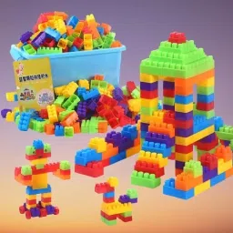 100% CreateBlock: DIY Plastic Building Blocks Set for Kids, 100+ Pieces, Ages 3+-104