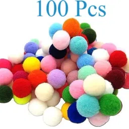 Round Shaped Mixed Color Pom Pom Balls for Crafts Making - Multicolor (4mm, 100)-image-56