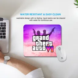 Ourrble GTA VI Mouse pad with Anti-Slip Rubber Base & Smooth Mouse Control Mousepad image 3