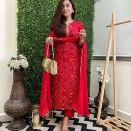 anni designer Embroidered Kurta, Palazzo & Dupatta Set-picture-7
