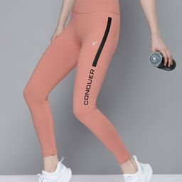hrx by hrithik roshan Printed Women Pink Tights-picture-21