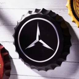 eazywagon Black Metal Mercedes Wall Decor-picture-23