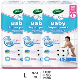 Baby Super Pants | Diaper Infused with Aloe Vera, Shea Butter & Vitamin E | Insta-Absorb Technology - L-image-95