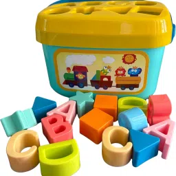 Baby's First Building Blocks for Kids Alphabets colors and Shapes Sorting-0