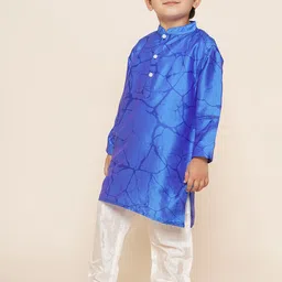 Sethukrishna Boys Abstract Printed Kurta with Pyjamas image 5