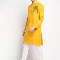 DEVOILER Ethnic Motifs Printed Regular Kurta With Pyjamas image 5
