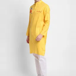 DEVOILER Ethnic Motifs Printed Regular Kurta With Pyjamas image 5